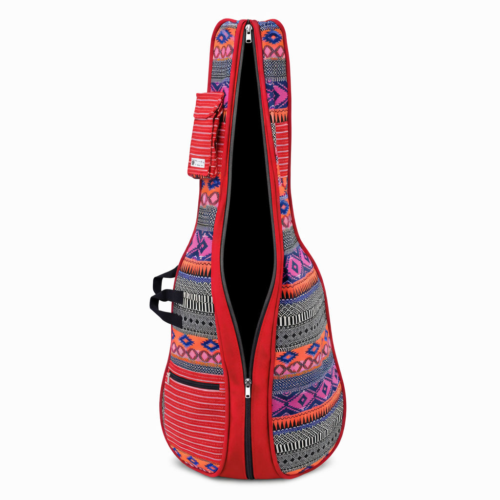 Red Unisex Padded Guitar Bag for Musicians 082